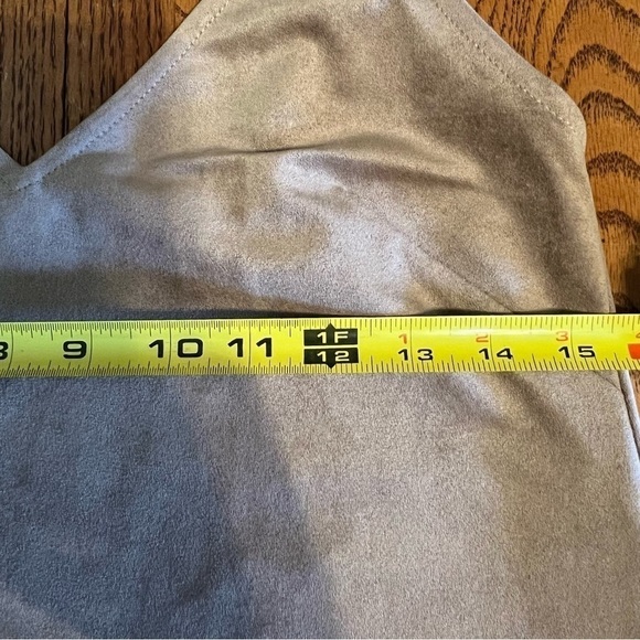 Aritzia Wilfred Vivienne Faux Suede Mini Dress in Camel Sz XS - Picture 12 of 13